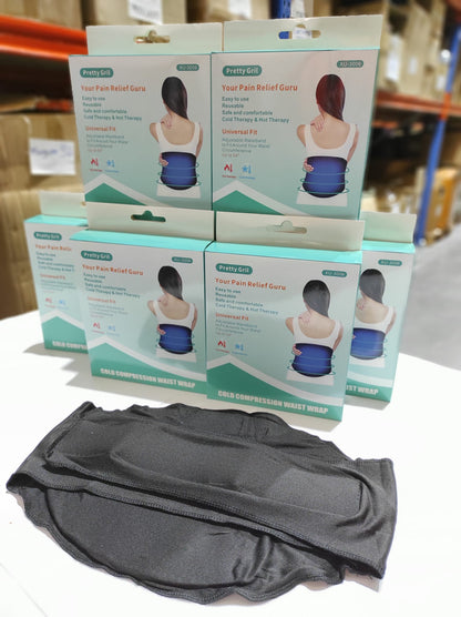 Faja Terapéutica de Gel Frescool™ – Alivio Lumbar Profesional (Frío/Calor)